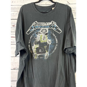 Men's Bravado Metallica Black Green Short Sleeve Tee 4XLT